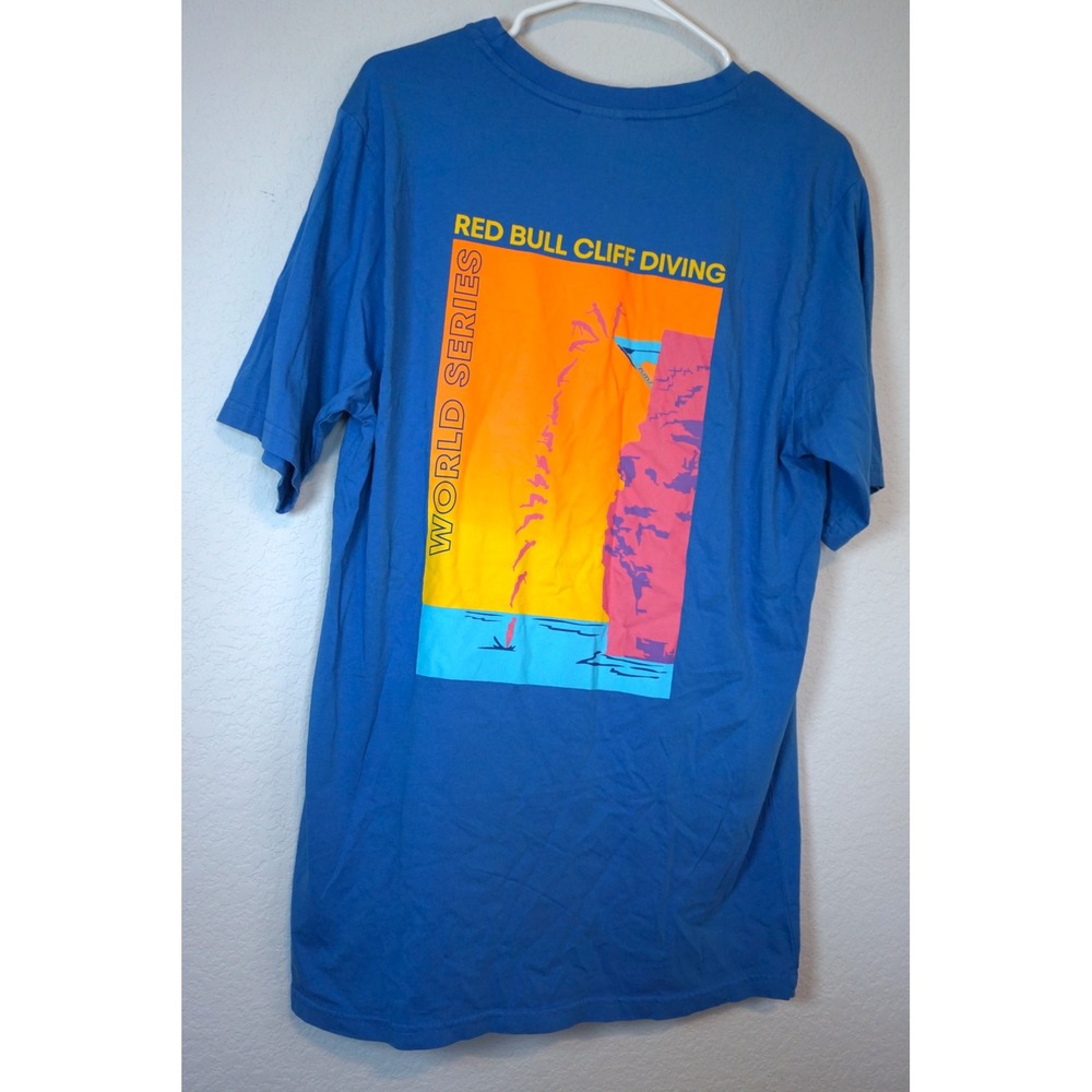 Red Bull Cliff Diving World Series Graphic T-Shirt Blue XL RCD24002